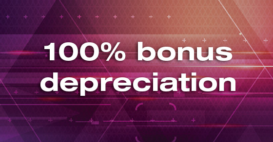 Bonus depreciation temporarily expanded as part of the TCJA